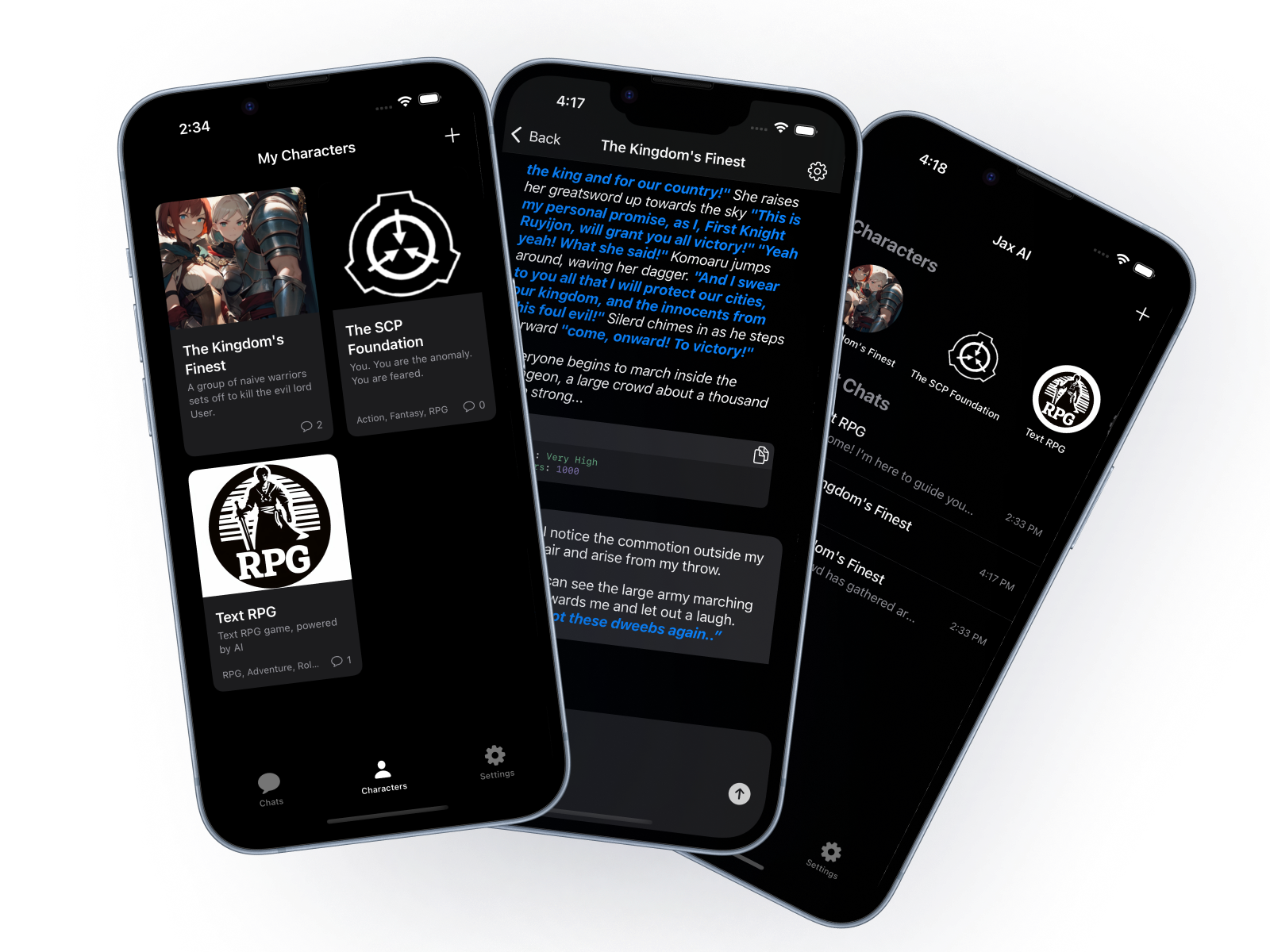JaxAI Chat List